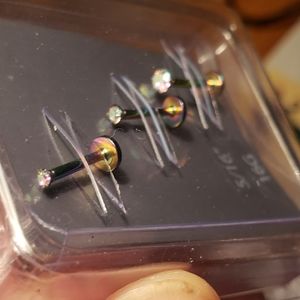 3 Piece Spencers/Hot Topic Professional Grade Labret Studs